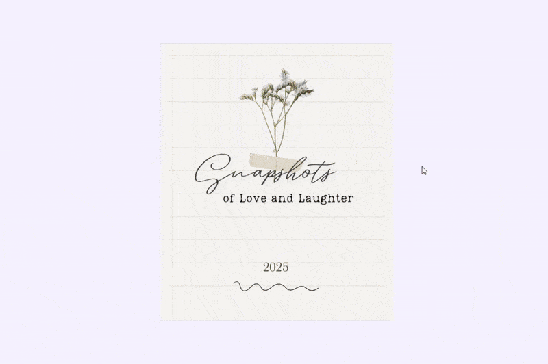 Demo memory book made with Flippos